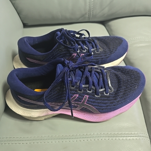 Asics Gel-Kayano Lite 3 Shoes Womens‎ 8.5 Dive Blue Orchid Road Running Trainer - Picture 3 of 6
